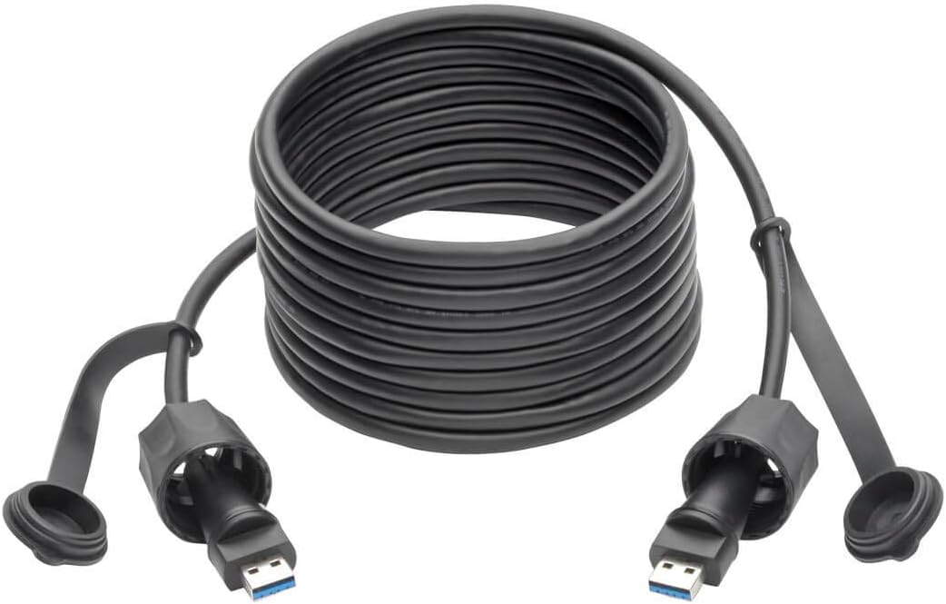 TRIPP LITE USB-A Cable SuperSpeed USB 3.0/3.1 Industrial Shielded, 13' (U325-013-IND)