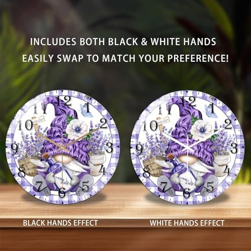 Reloj de Pared Analógico Acrílico 8 Pulgadas Silencioso miniatura 2