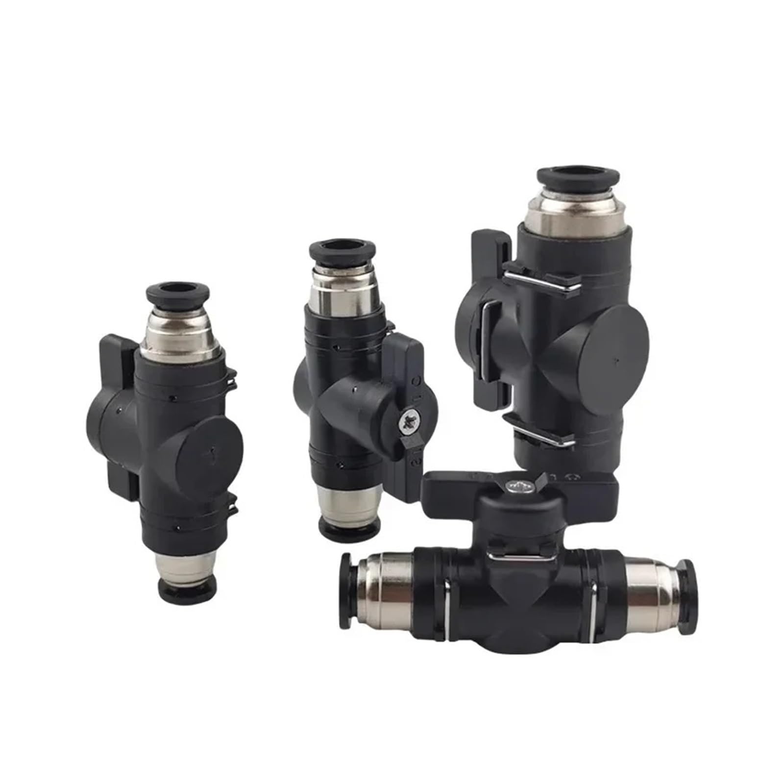 Connettore a giunzione rapida a innesto pneumatico da 10 pezzi | Valvola manuale for attivare la limitazione corrente manuale della sfera(BUC 10MM,50 PCS)