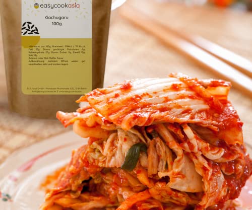 EasyCookAsia Gochugaru | Koreanische Gochugaru Chiliflocken | 100g | Gochugaru Chili Flakes | grob gemahlen – Bild 4