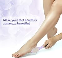 Vista 15 de Foot Brush and Pumice Stone - 4 Pack Foot Brush Scrubber for Shower 4 in 1 Pedicure Foot File Exfoliator for Foot Care - Purple and Blue