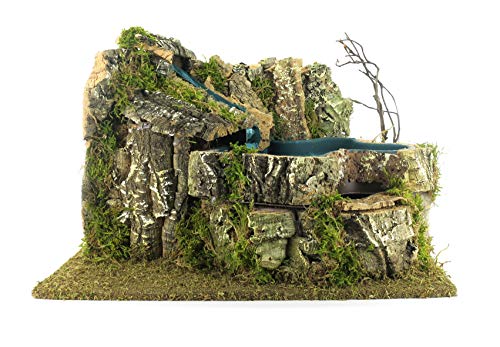 Accessorio decorativo elettrico per presepe: ⛲ cascata con pompa per presepe