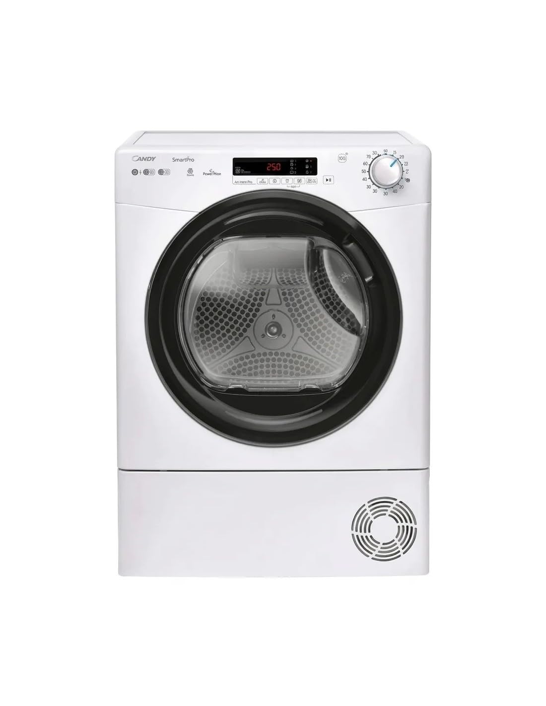 Candy Smart Pro CSO EH9N2DBE-S Asciugatrice 9 kg, Pompa di Calore, Classe D, Wi-Fi e Bluetooth, Libera Installazione, Bianco
