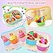 100PCS Silicone Lunch Box Dividers for Kids Lunch Accessories Set, Including 24 Reusable Silicone Cupcake Liners Baking Muffin Cups with 76 Animal Food Picks for Kids, Lunchbox Bento Box Accessories