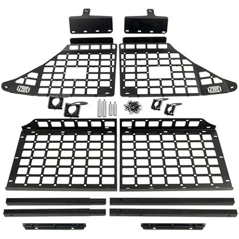 HIGH FLYING for Toyota 4Runner 2010-2024 Car Accessories Modular Storage Molle Panel System Trunk Shelf Luggage Carrier Cargo Racks Trunk Organizer Aluminum Alloy Whole Kit Cover