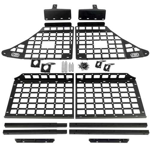 HIGH FLYING for Toyota 4Runner 2010-2024 Modular Storage Molle Panel System Trunk Shelf Luggage Carrier Cargo Racks Trunk Organizer Aluminum Alloy Whole Kit by HIGH FLYING - Image 2