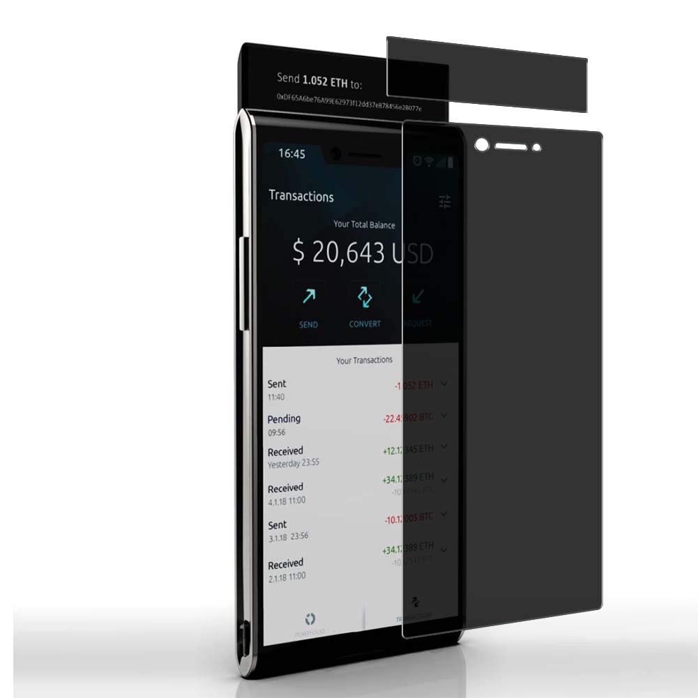 Privacy Screen Protector Film, Compatible with SIRIN LABS AG FINNEY U1 SR00300-W Anti Spy TPU Guard （ Not Tempered Glass Protectors ） New