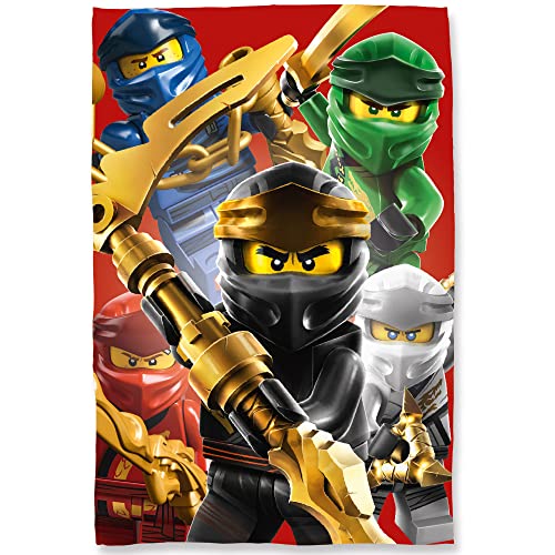 Lego Ninjago Große Decke Fighting 120 x 150 cm Cole Jay Kai Lloyd Zane NYA Misako Sensei Wu Lord Garmadon weiche Kinder Flauschdecke Kuscheldecke Wohndecke Fleecedecke Sofadecke Pass. zur Bettwäsche