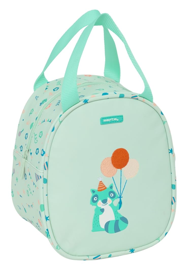 Safta PREESCOLAR FIESTA - Bolso Portameriendas, Portatodo, Calidad y Máxima Resistencia, Porta Comida, Recreo, 19x14x22 cm