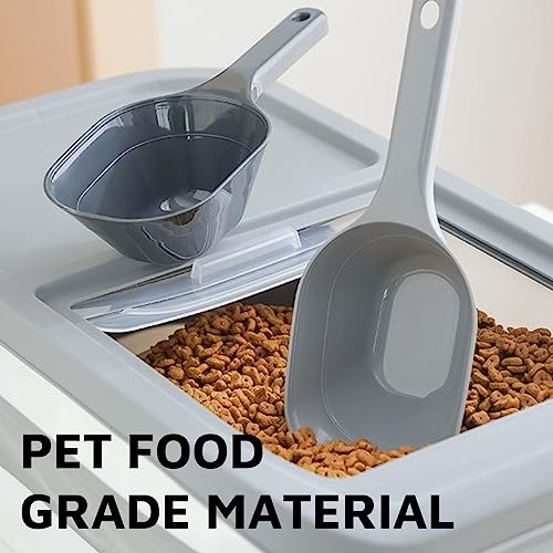 DDMOMMY 2 PACK 1 Cup Capacity Dog Food Scoop, Lines for 1/2 Cup and 1 Cup Dog Puppy Cat Plastic Pet Food Scoop - Thumbnail 4