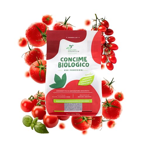 NaturaOrganica | Concime Biologico per Pomodori 980 Gr Fertilizzante Naturale per Tutte le Varietà...