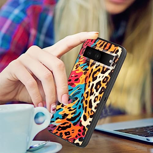 BFUKVOU for Pixel 7a Case,Dual Layer Hybrid (Magnetic Mount Friendly) Shockproof Drop Protection Impact Phone Cover Case for Google Pixel 7a 6.1 Inch 2023,Colorful Leopard Print by BFUKVOU - Image 5