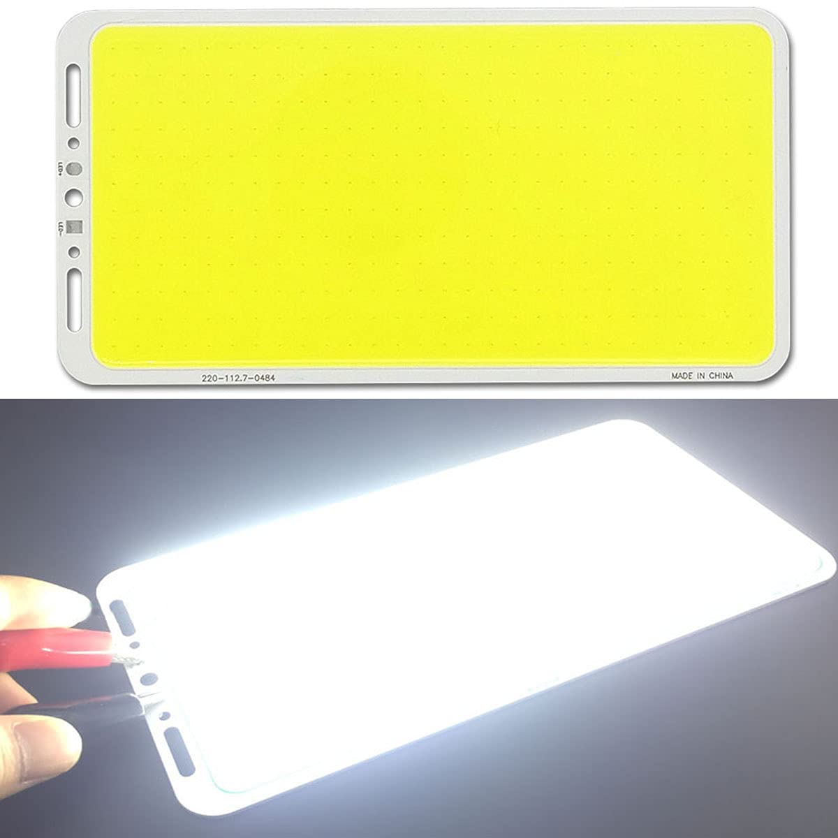 Ultra Bright 120W Flip LED COB Chip Panel Light 12V DC Fishing Rod