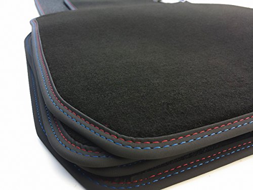 Fußmatten 5er E60 E61 M5 Velours Automatten Premium Original Qualität Auto Teppich 4-teilig...