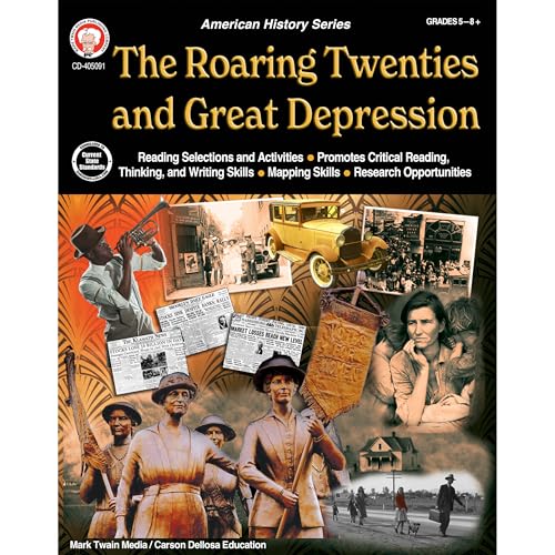 The American History Series Roaring 20s and the Great Depression Workbook, Grades 5 - 12
