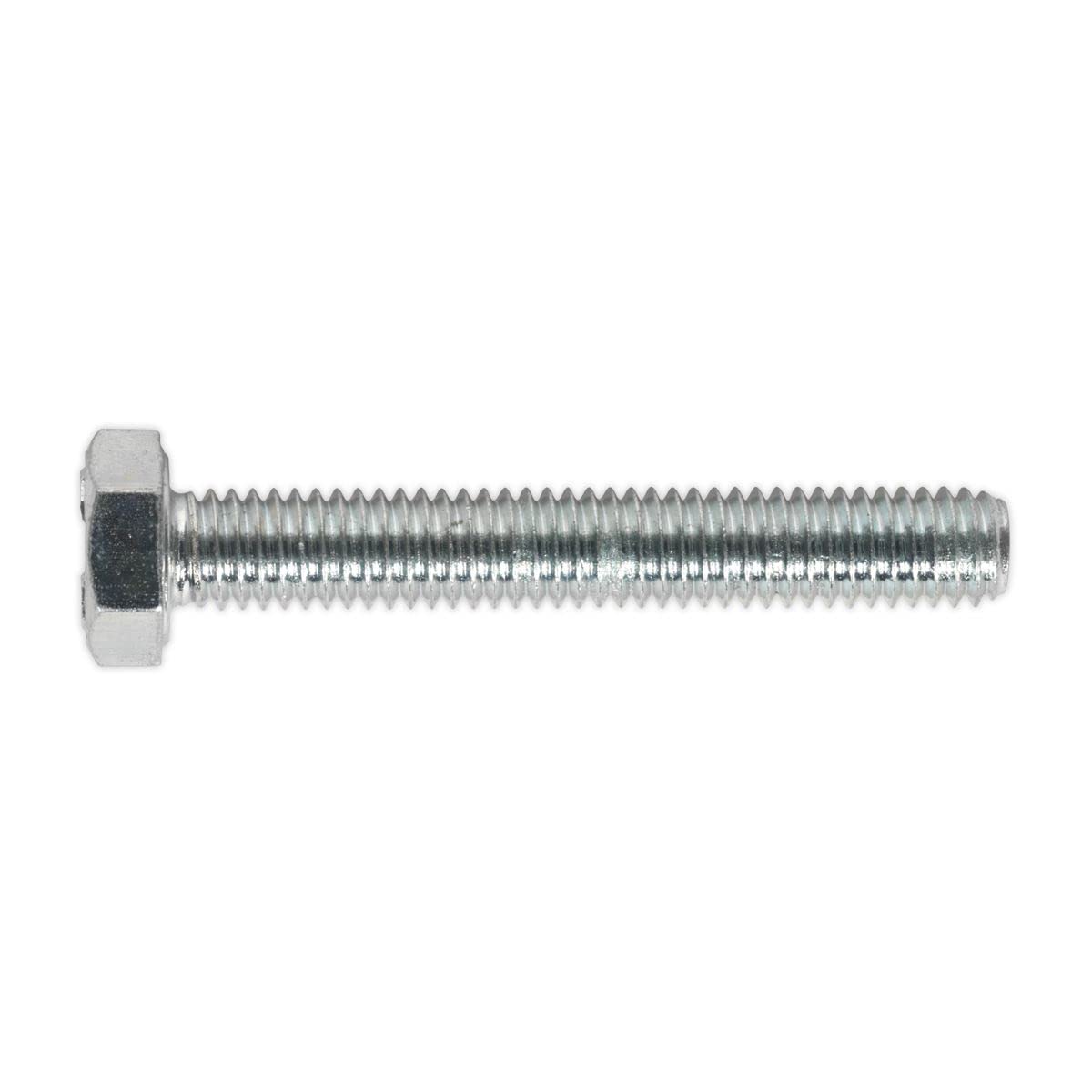 Sealey HT Setscrew M6 x 40mm 8.8 Zinc Plated DIN 933 - Pack of 50 Pieces SS640
