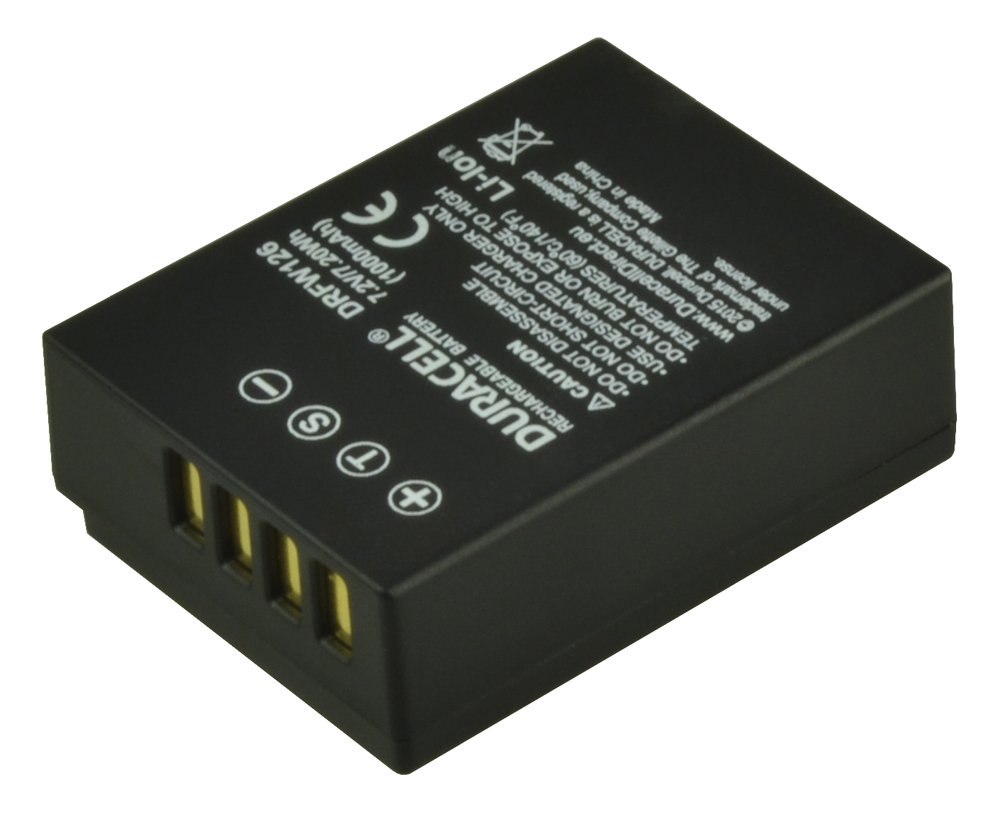 Duracell DRFW126 akumulator litowo-jonowy (Li-Ion) 1000 mAh 7,2 V - akumulatory (1000 mAh, litowo-jonowa (Li-Ion), 7,2 V, czarny, 1 sztuka)