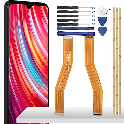 YHX-OU Cable Flex de Pantalla LCD de Repuesto para Xiaomi Redmi Note 8 Pro 2015105 M1906G7I M1906G7G FPC Cable Flexible para Conexión a la placa base +Herramientas