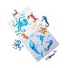 WoByt Multi-purpose Bath Mat/PVC Material Baby Tub Mat Non Slip Mats Children & Shower Bathroom Safety Pattern From Ocean Octopus