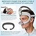 Replacement CPAP N30I Frame System for Airtouch N30I & Airfit N30I, 2PCs Fabric Nasal Pillow Mask Cushion (M) Included - Cotton/Velvet Version, ItAll Supplies with Swivel Elbow (Without Headgear)