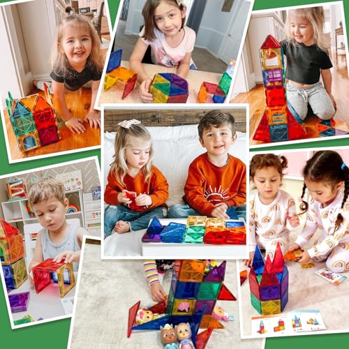 Magnetische Bausteine Spielzeug ab 3 jahre, Sensorik spielzeug für kinder – Ansicht 5