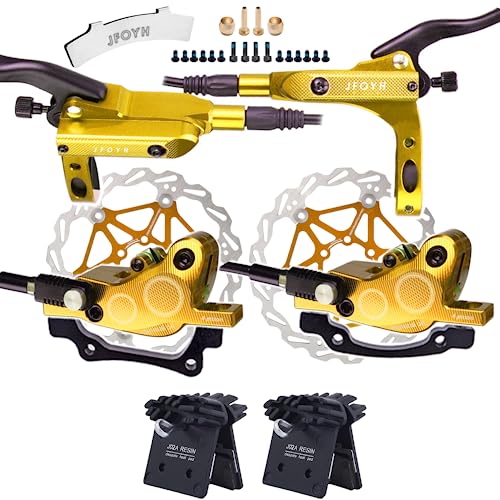 JFOYH 4-Piston MTB Hydraulic Brake Set