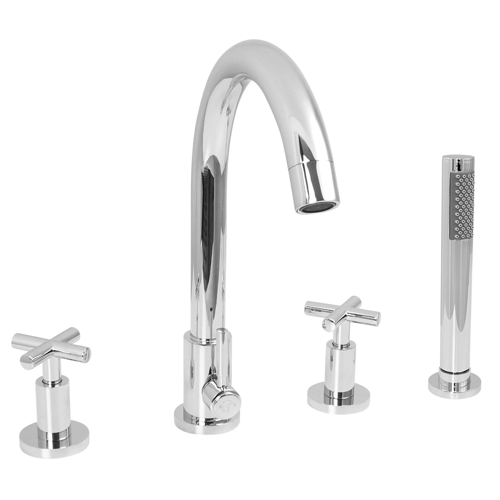 4-Loch Wannenrandarmatur WRA-03 Zweigriffmischer Badewanne
