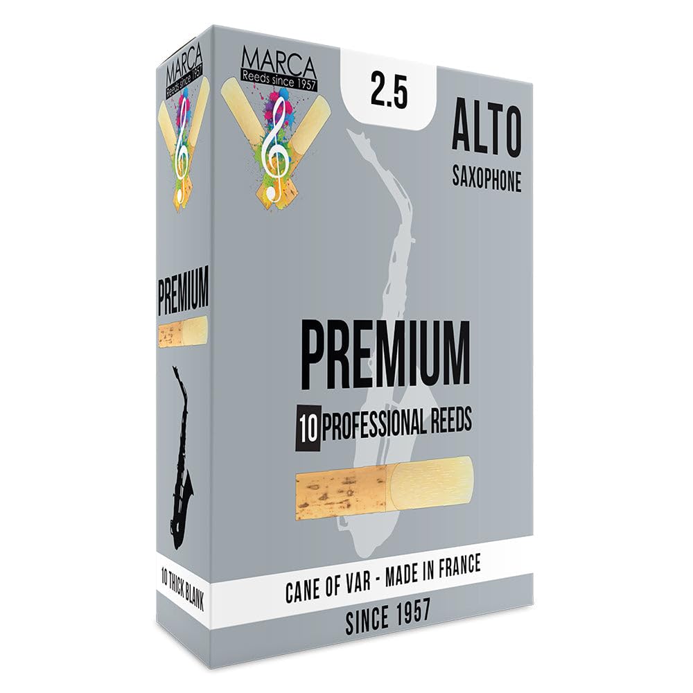 PREMIUM 2.5 Alto Sax Reeds (Pack of 10)