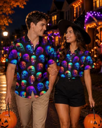 Image of 99TIMORO Movie Characters Halloween Shirt for Men Short Sleeve Top
