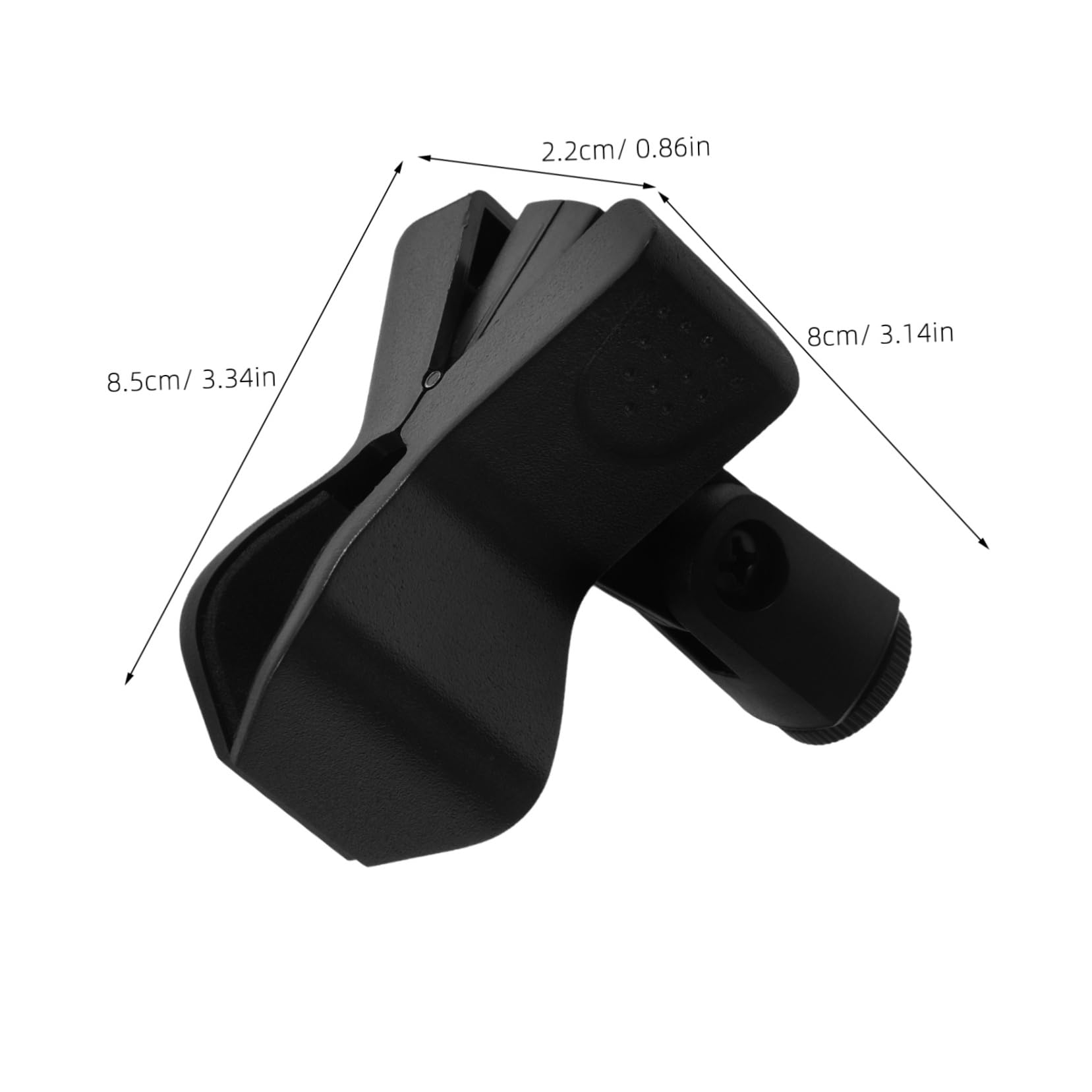 OSOLADY 3pcs Microphone Clip Holder with Conversion Cap Secure Mic Stand Attachment for Live Streaming Gaming Music Recording Noise Reduction Design for Enhanced Audio Clarity