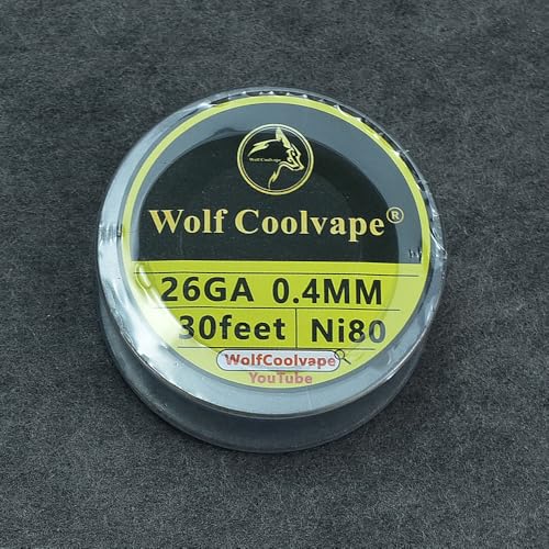 Razcus DIY Tool Rebuild Kit Hand tool parts home diy 30Feet A1 Ni80 Resistances Heating Wire 10Meters DIY Coil Tools - (Color: NI80-26GA-0.4MM, Specification: 2pcs)