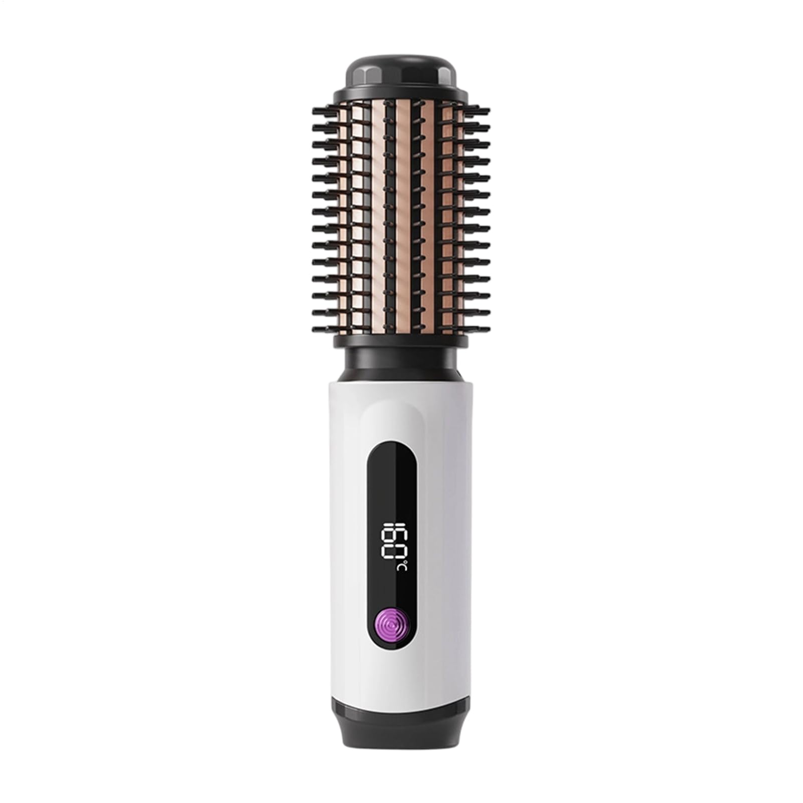 Beheizte Lockenbürste - Ionic Curler Kammstab | 3 Temperaturstufen Lockenbürste für Frauen, Männer, Salon, Föhnfrisur, Look, Weniger Frizz, Glanzsteigerung, Weniger Schäden, Styling, Haarpflege