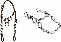 Cabeçada 3 Argola E Freio Fernandinho Para Cavalo