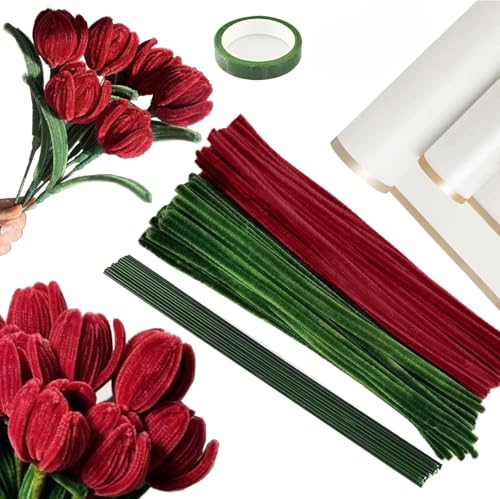 Pipe Cleaner Craft Kit, 200 Pieces, Colorful Chenille Stems with ...
