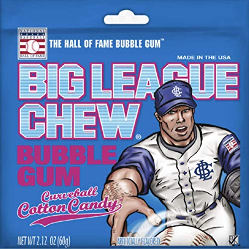 Big League Chew Bubble Gum Variety Pack 5 Great Flavors With Cotton Candy, Sour Apple, Grape, Original, & Watermelon - Thumbnail 5