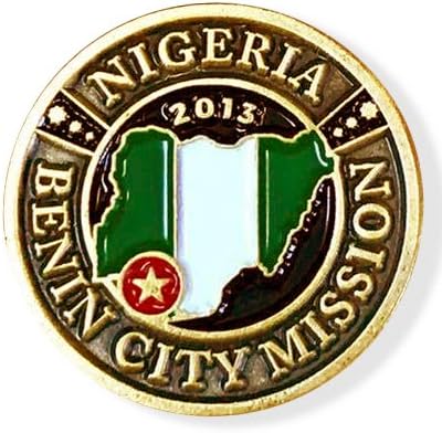 LDS Nigeria Benin City Mission Commemorative Lapel Pin