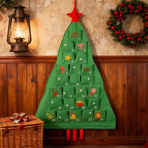 Calendrier de l'Avent en tissu pour collectionneur à offrir pour Noël - 3