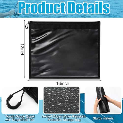 6 unidades Bolsas de almacenamiento grandes para cebos blandos, 12 x 16 pulgadas miniatura 2