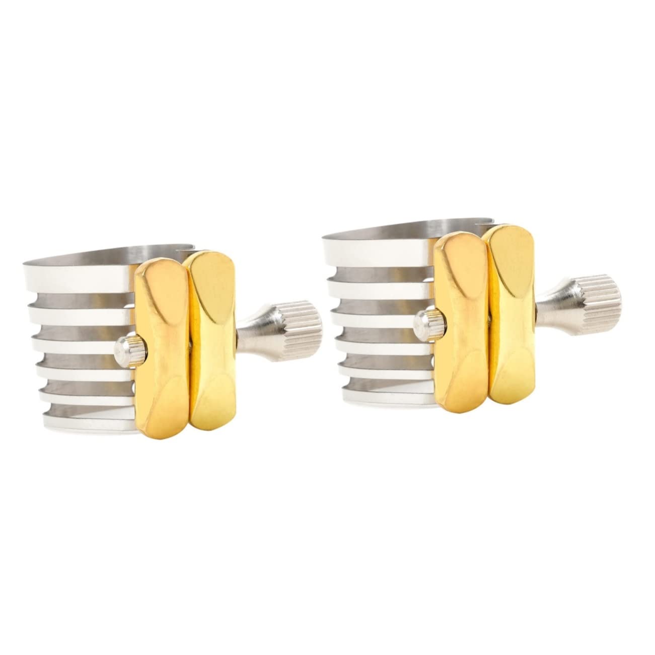 HEMOTON 2 Stück Saxophonklemme Langlebige Saxophon Clip Blatt Clip Ligatur Metallklemme Kopf Verstellbare Klemme
