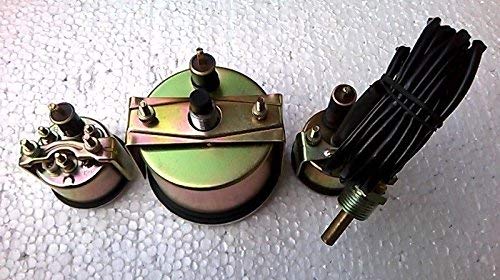 Medidor de combustible y tacómetro set de reemplazo bisel cromo para tractores 1010 2