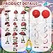 30 Pieces Birthday Party Decorations Mushroom Hanging Swirls Ceiling Streamers Mushroom Party Supplies Wonderland Foil Swirls Wall Decor for Baby Shower Favor