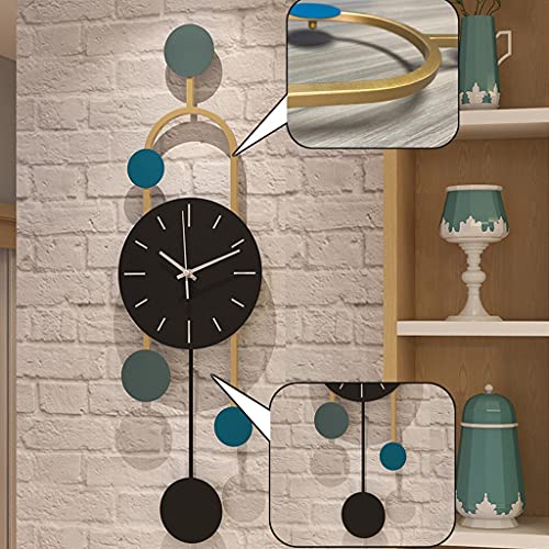 Reloj de pared silencioso diseño moderno metálico miniatura 3