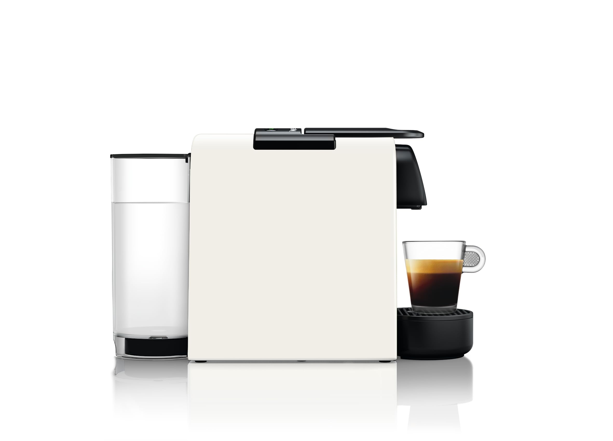 Nespresso Magimix Essenza - Mini Machine à Café Blanche - Avec 50 Capsules | Bundle avec Cafetière à Dosette Compacte et 50 Capsules Aluminium -Espressos - Extraction Haute Pression et Chauffe Rapide