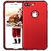 BENTOBEN iPhone 7 Plus Case, iPhone 7 Plus Red Case, Slim Shockproof 3 in 1 Hard PC Soft Silicone Hybrid Coated Full-Body Protective Phone Cover Case for iPhone 7 Plus (5.5 inch), Christmas Red