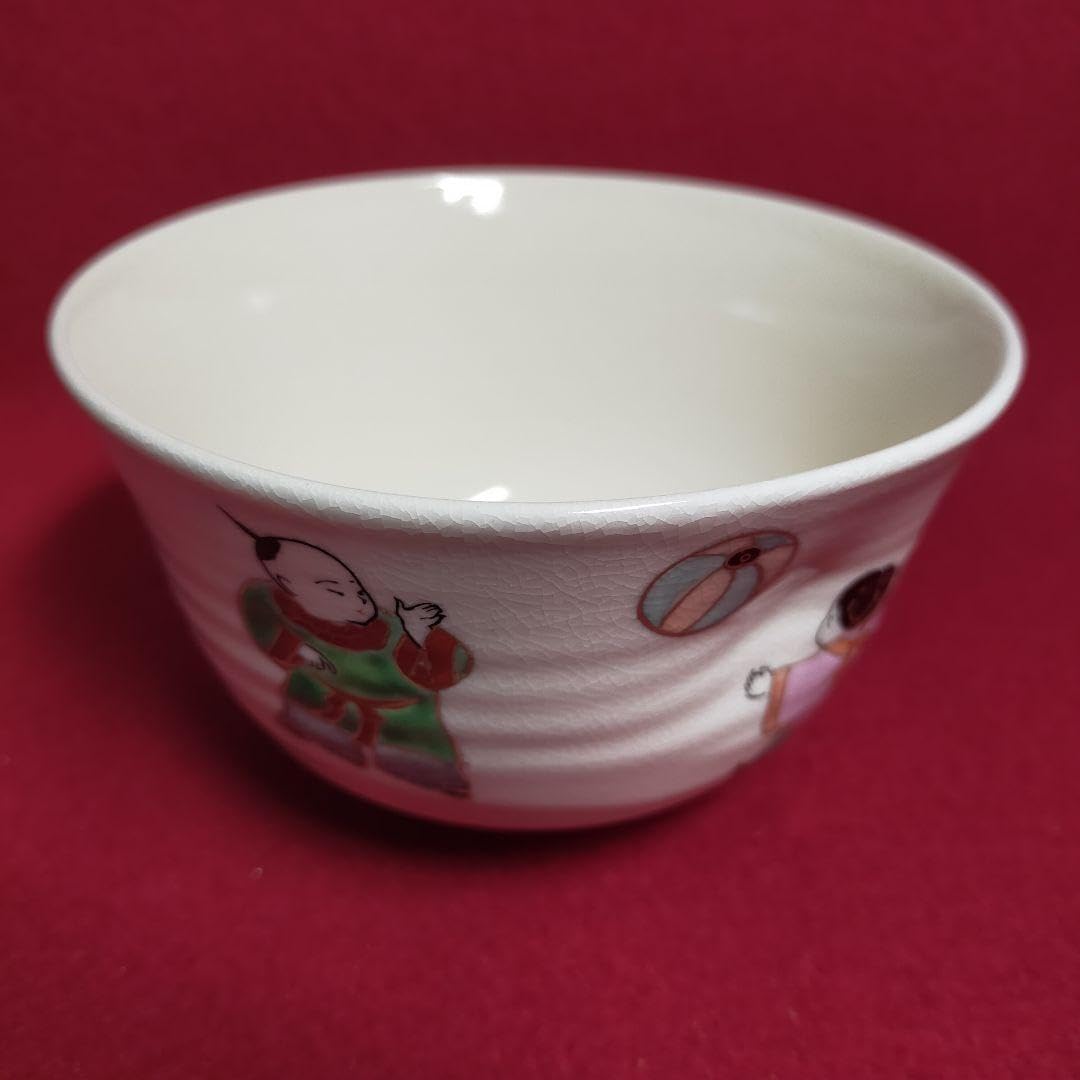 Amazon.co.jp: 茶道茶碗 唐子遊茶碗 善昇作箱付き : 文房具