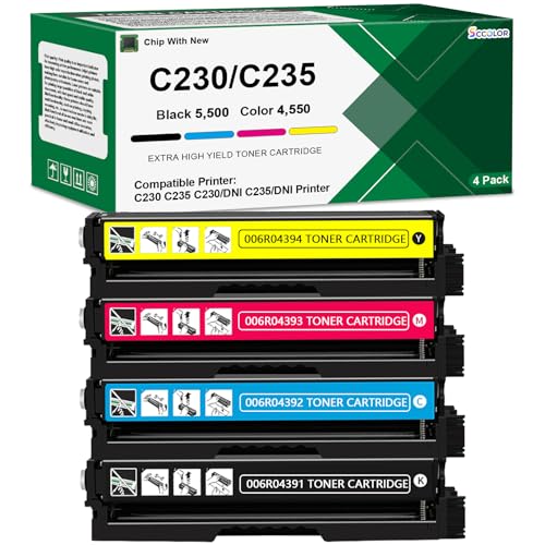 Toner C230 C235 haute performance pour imprimante couleur Xerox 006R04392