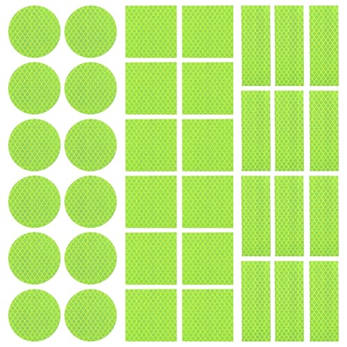 Yuanchu Reflektoren Aufkleber Set, 36 Fahrrad Reflektoren 3 Formen Reflektoren Kinderwagen Fahrradzubehör Reflektoren für Kleidung Reflektoraufkleber Motorräder Leucht Aufkleber Felgen Sticker (Gelb) Yuanchu Reflektoren Aufkleber Set, 36 Fahrrad Reflektoren 3 Formen Reflektoren Kinderwagen Fahrradzubehör Reflektoren für Kleidung Reflektoraufkleber Motorräder Leucht Aufkleber Felgen Sticker (Gelb)