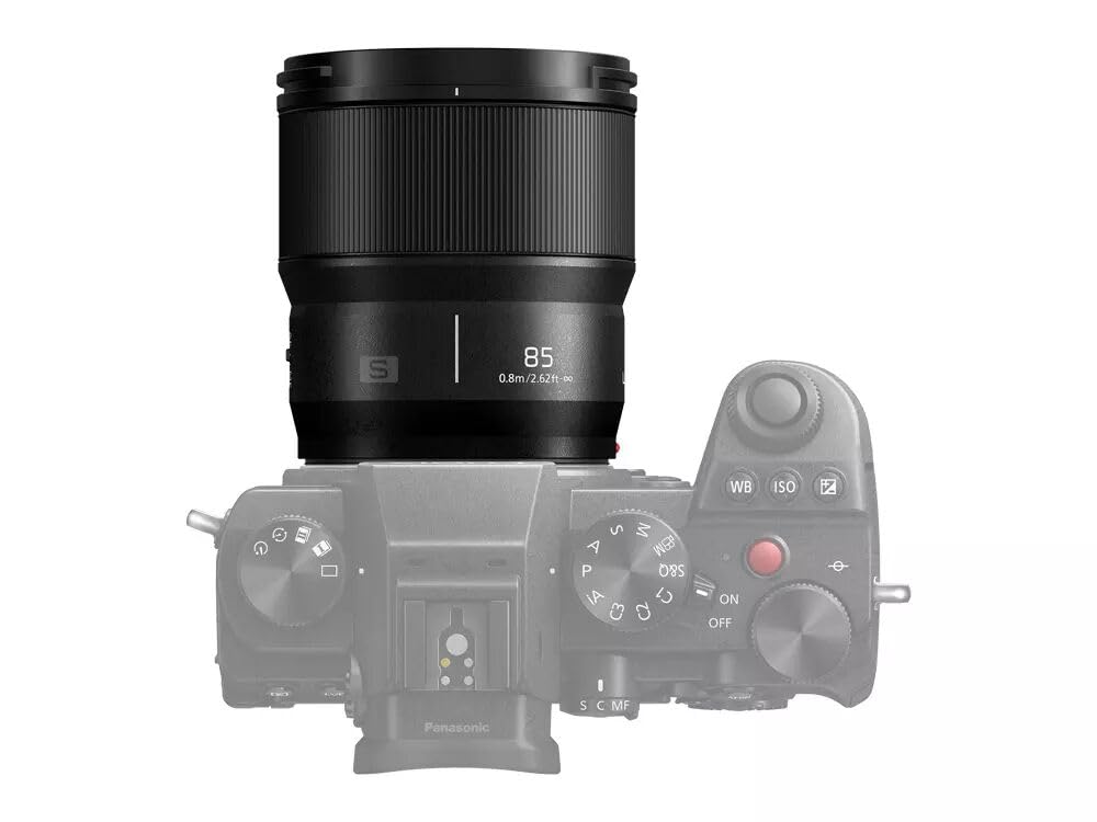 Panasonic S-S85 obiektyw stałoogniskowy z mocowaniem L (85mm, F1.8, pełna klatka FF, odporny na zachlapanie, idealne zdjęcia portretowe), czarny