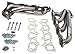 Hedman Hedders 72500 Standard Duty Uncoated Headers Tube Size 1.5 in. Stock Collector Shortie Style Incl. Headers/Gaskets/3 Bolt Adapter/Mtg. Hardware Standard Duty Uncoated Headers