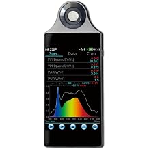 HP250P Handheld Spectrum Analyzer 350-800nm Spectrum Spectrum Meter for Light Measurement PPFD PAR Meter for LED Lights Wide Measurement Range